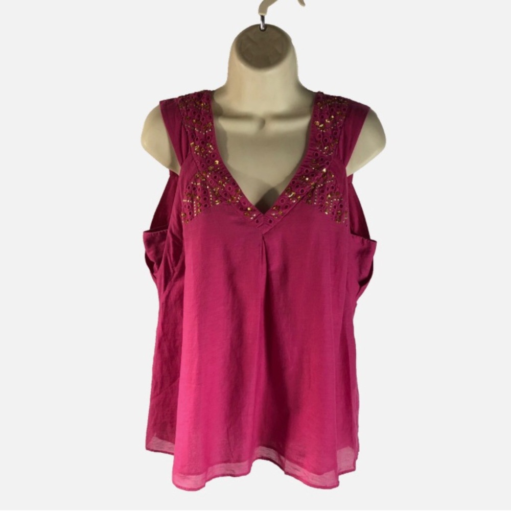 LEIFSDOTTIR top 6 Sleeveless Loose Fit Cotton Silk